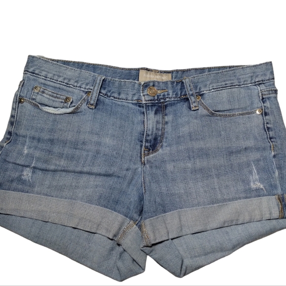 Banana Republic Denim Jean Cuffed Shorts Size 4 - Picture 8 of 12